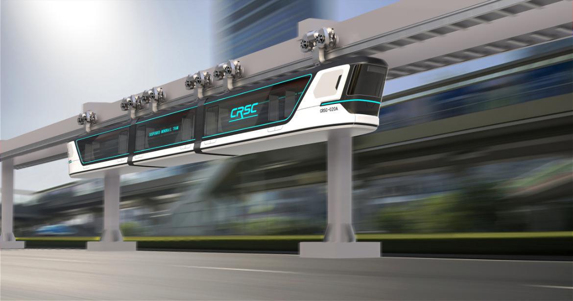 懸掛式單軌車輛