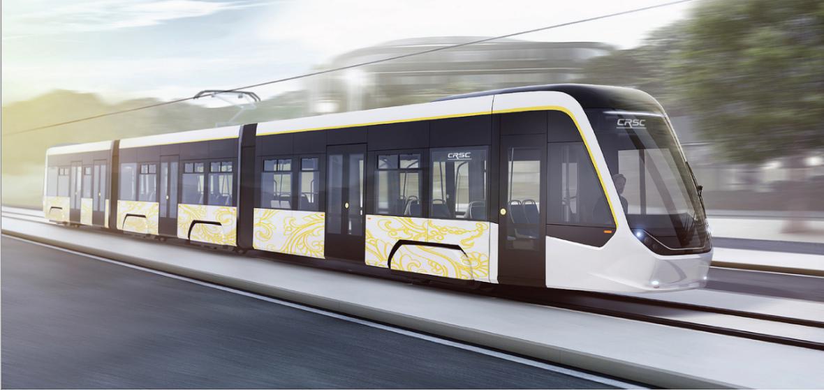 三模塊四轉向架有軌電車