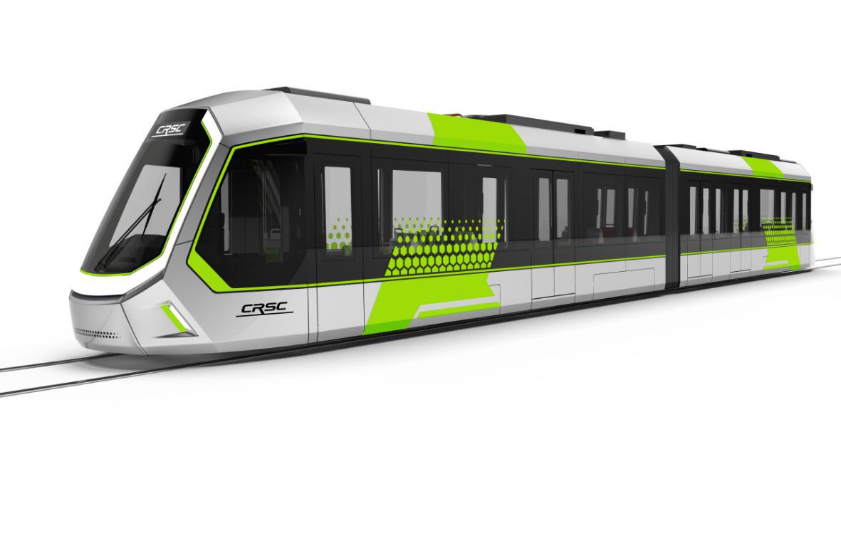 兩模塊三轉向架有軌電車